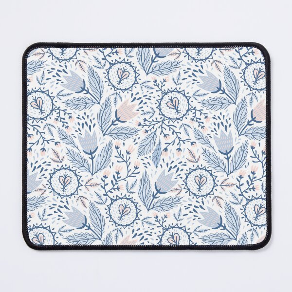 Item preview, Blue and Pink Floral Pattern designed and sold by ZestyFruit.