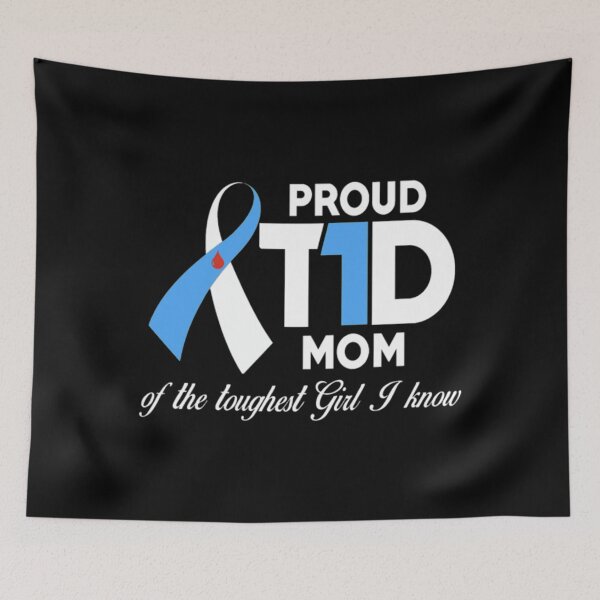 Item preview, Proud T1D Mom Of Daughter Diabetes Awareness Classic . designed and sold by schucktvluca.
