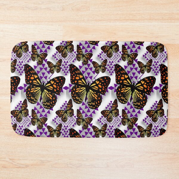Item preview, White  / Dark Purple / Fire Color  Native Butterfly Design  designed and sold by JMWCD.