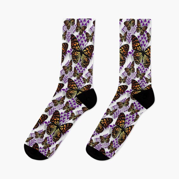 Item preview, White  / Dark Purple / Fire Color  Native Butterfly Design  designed and sold by JMWCD.