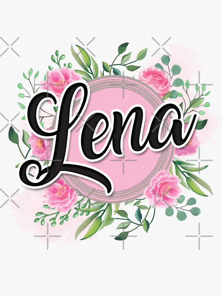 "Lena name " Sticker by badinboow Redbubble
