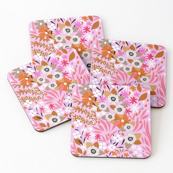 Item preview, Copy of Maximalist Bohemian Spring Floral in Vibrant Pink and Orange for Mother's day, Spring and Easter designed and sold by Dominiquevari.
