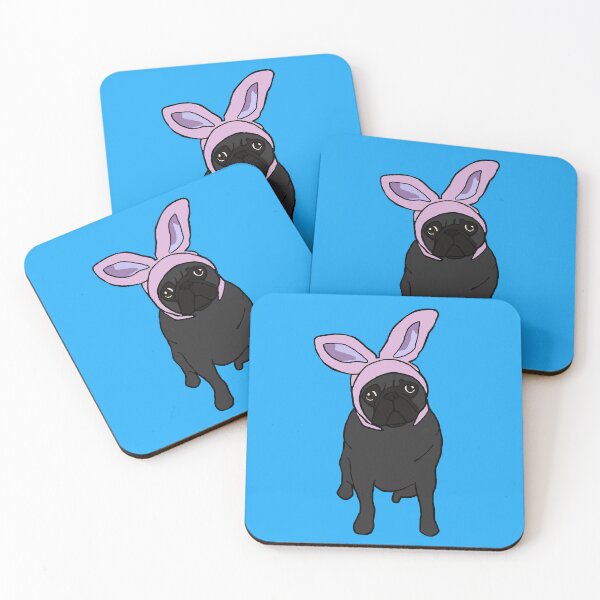 Item preview,  Black Easter Pug  designed and sold by DolphinsDoodle.