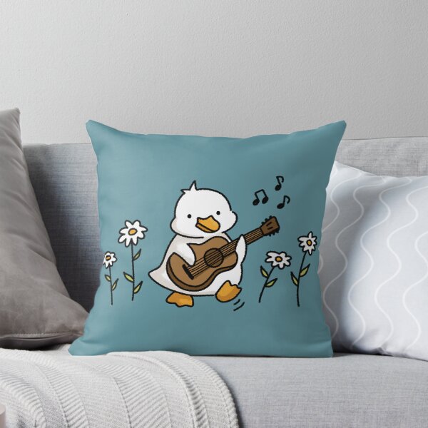 Item preview, duckling playing guitar in daisy flower designed and sold by Sophieeeeehu.