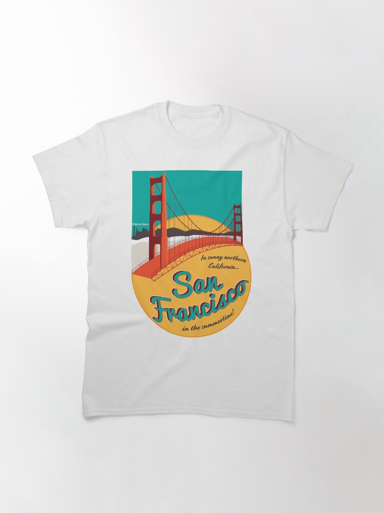 Thumbnail 3 of 7, Classic T-Shirt, Retro San Francisco Sticker designed and sold by sarina25.