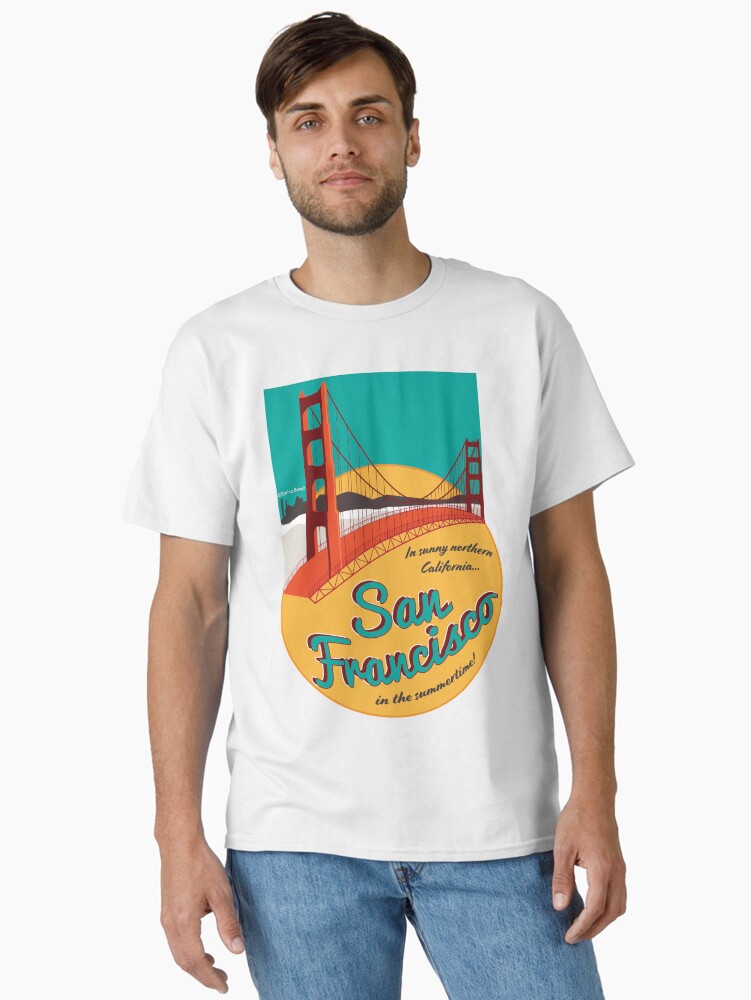 Thumbnail 1 of 7, Classic T-Shirt, Retro San Francisco Sticker designed and sold by sarina25.