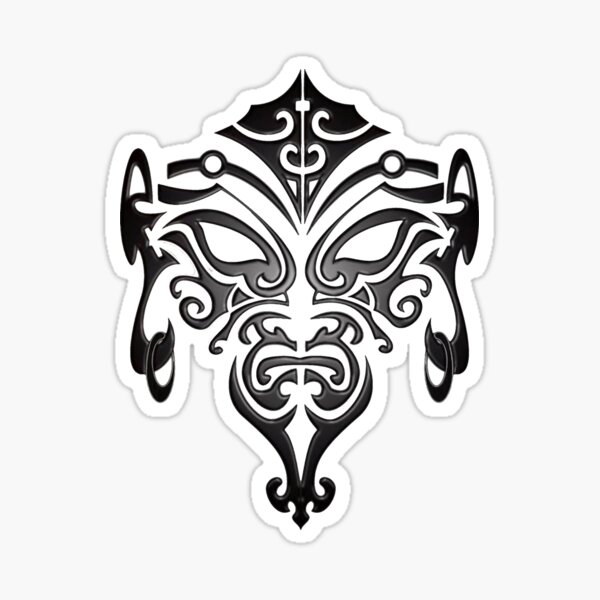 Maori Baseball Pitcher Tribal Tattoo Gift Idea' Sticker