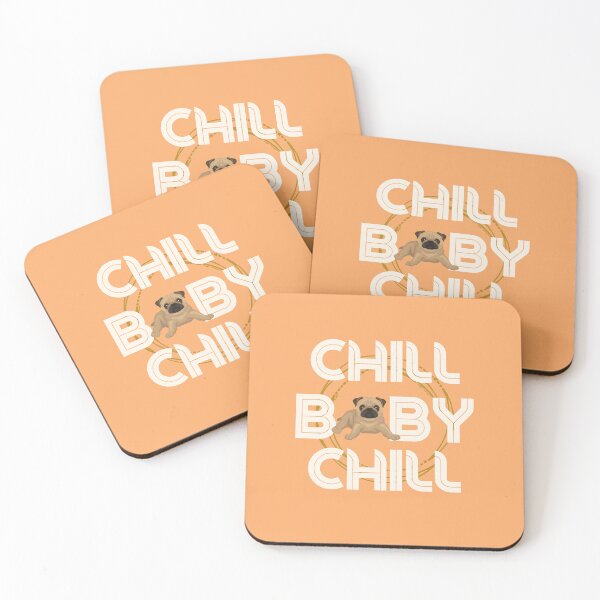 Item preview, Dog Design Chill Baby Pug Chill designed and sold by gabbygeorgechen.