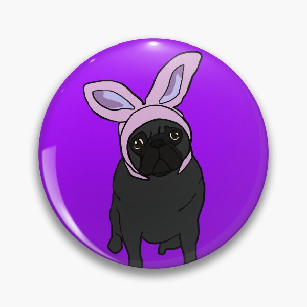 Item preview, Black Easter Pug  designed and sold by DolphinsDoodle.