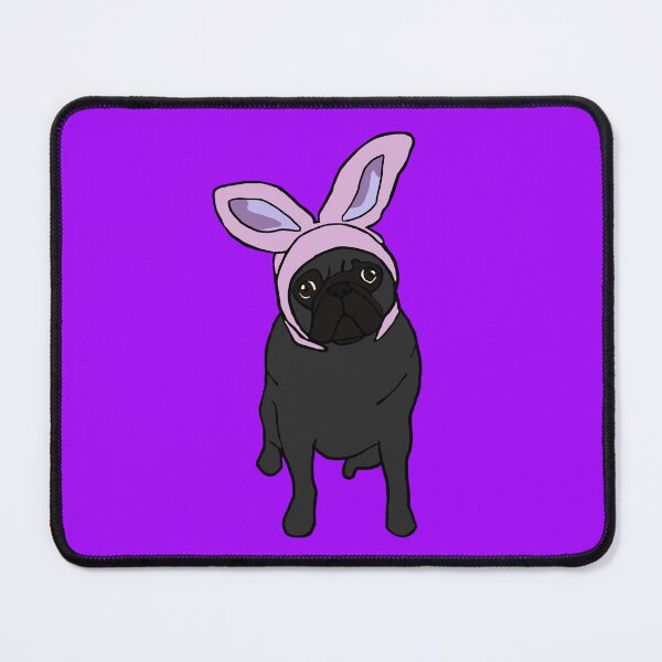 Item preview, Black Easter Pug designed and sold by DolphinsDoodle.