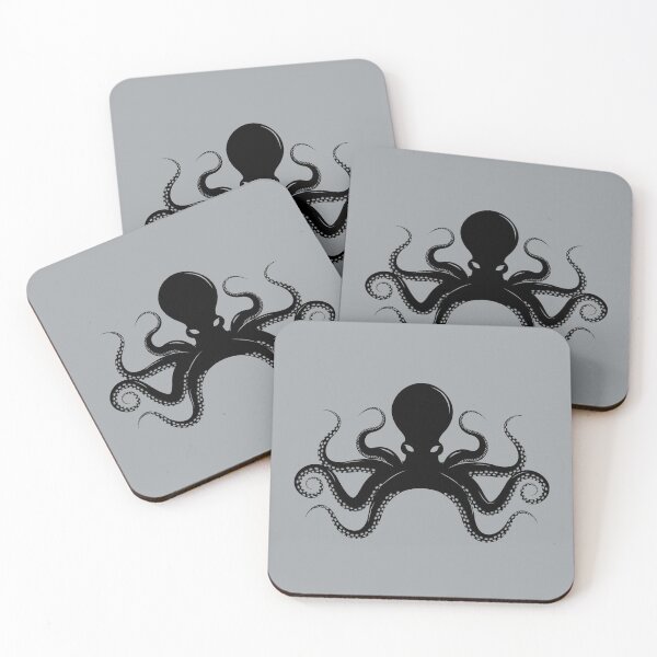 Item preview, Black Octopus Illustration designed and sold by cgroenewald.