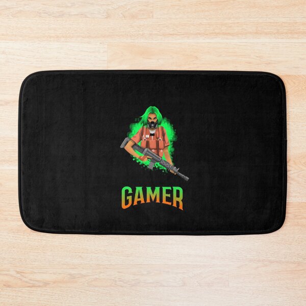 Item preview, Gamer with Masked Character holding an Assault Rifle designed and sold by PRIVARSHU.