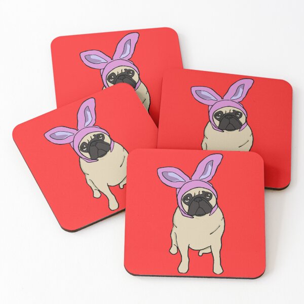 Item preview, Fawn Easter Pug designed and sold by DolphinsDoodle.