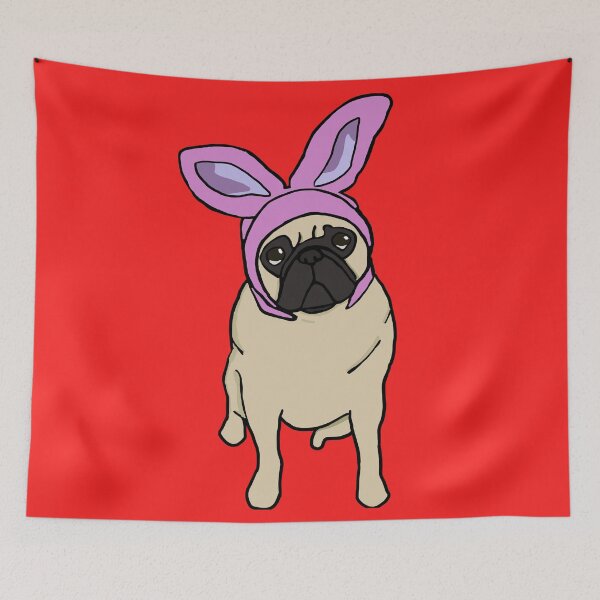 Item preview, Fawn Easter Pug designed and sold by DolphinsDoodle.