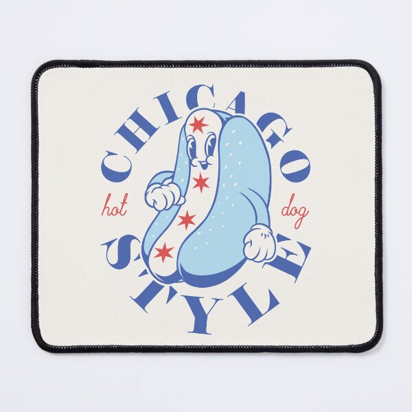 Item preview, Chicago Style Hot Dog Flag | Glizzy Specific Traditional Signature Food Famous No Ketchup Chicago Flag Dog | Chicago Illinois State South Side South Suburbs Depression Sandwich Anthropomorphic Mascot designed and sold by Any Color Designs.