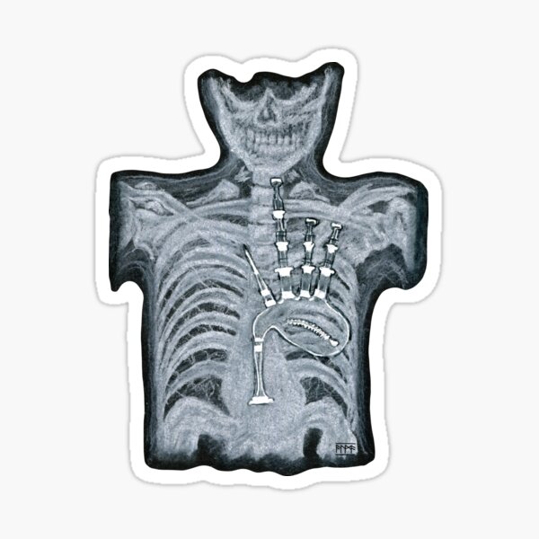 Dudelsack im Herzen Sticker