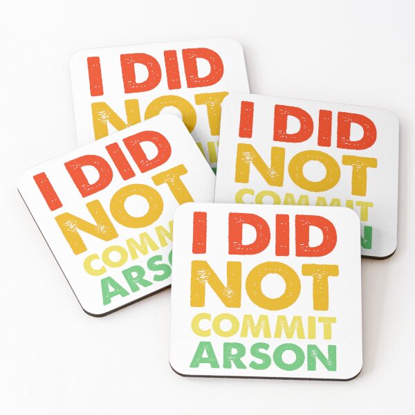 Item preview, Vintage I did not commit arson designed and sold by pedrolealmkt.