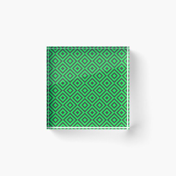Item preview, Inverted Diamond Repeating Pattern - Green designed and sold by not-just-a-fad.