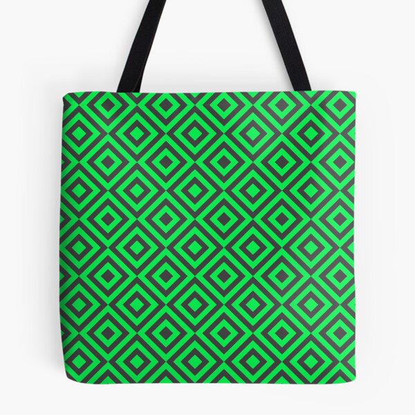 Item preview, Inverted Diamond Repeating Pattern - Green designed and sold by not-just-a-fad.