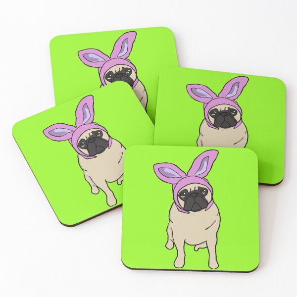 Item preview, Fawn Easter Pug designed and sold by DolphinsDoodle.
