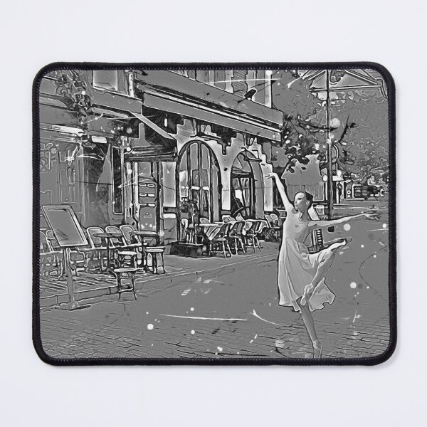Item preview, Dancing on a road in Paris charcoal design designed and sold by M-Infinite.