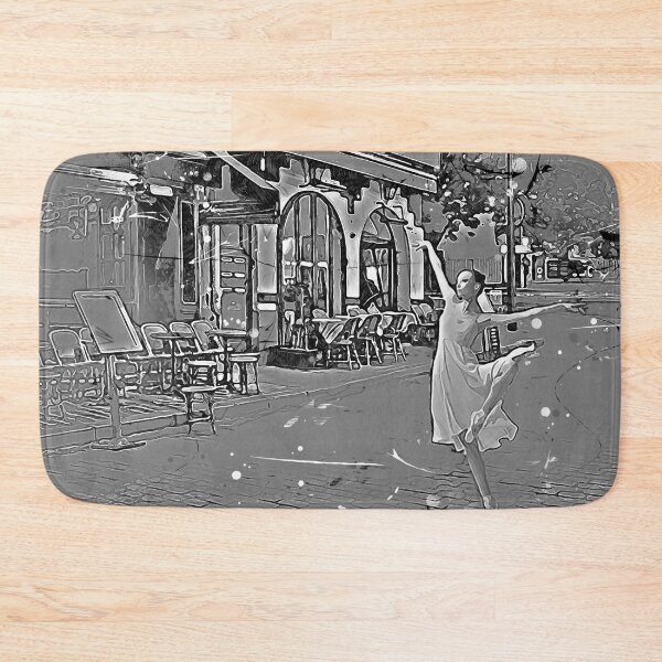 Item preview, Dancing on a road in Paris charcoal design designed and sold by M-Infinite.