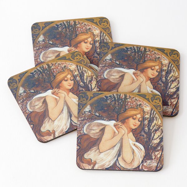Item preview, Spring, The Seasons (1897) - Alphonse Mucha designed and sold by SALON DES ARTS.