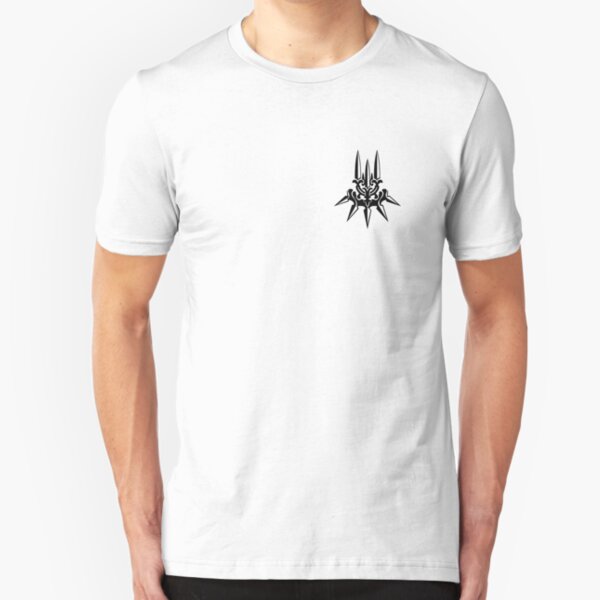 YoRHa - Black Insignia - Corner print Slim Fit T-Shirt