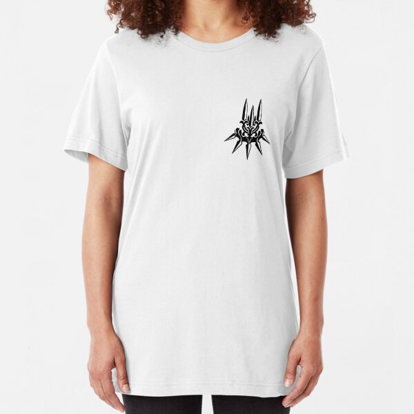 YoRHa - Black Insignia - Corner print Slim Fit T-Shirt