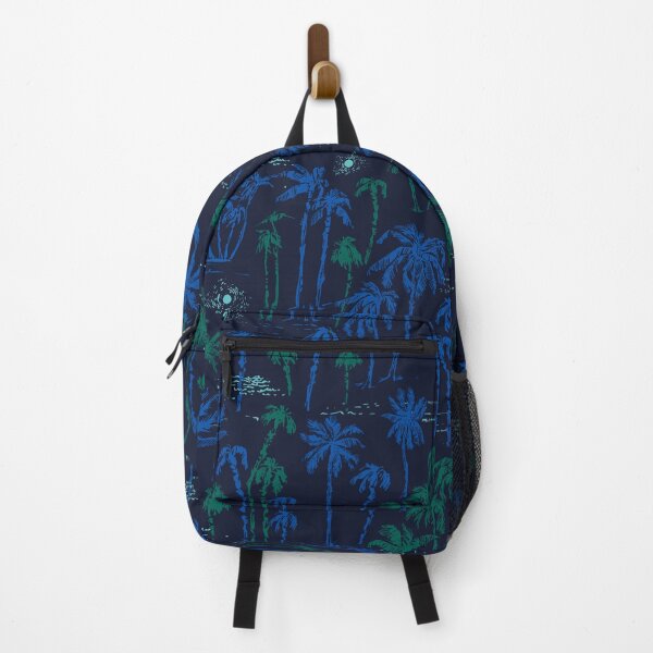 Item preview, Night palm tree beach tropical pattern designed and sold by bokasin.