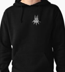 YoRHa - White Insignia - Corner print Pullover Hoodie