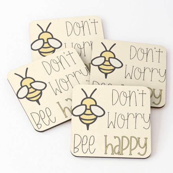 Item preview, Don’t Worry, Bee Happy designed and sold by dadjokingmama.