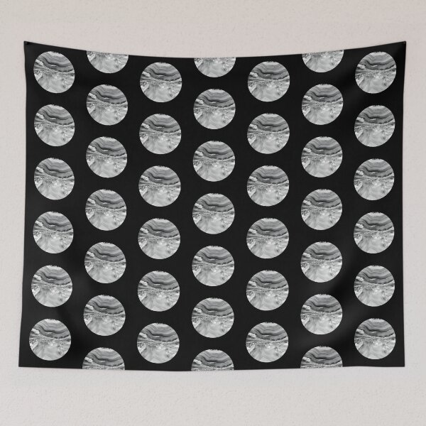 Item preview, Shades of Light Grey Silver Geode Agate Slice designed and sold by Lucky-Town-Art.
