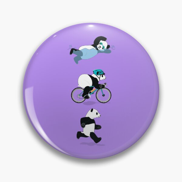 Item preview, Triathlon Panda - Lavender designed and sold by grumpyteds.