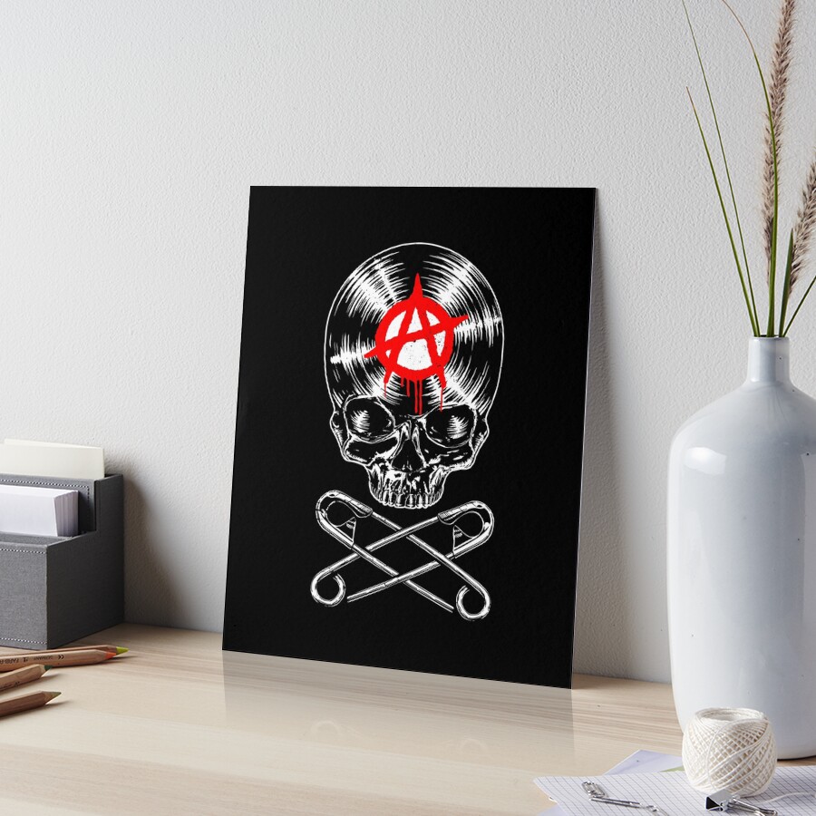 Anarchy Symbol Punk Rock Anarchist Vinyl Lover Gothic Skull Anarchy Symbol Punk Rock Anarchist Vinyl Lover Gothic Skull