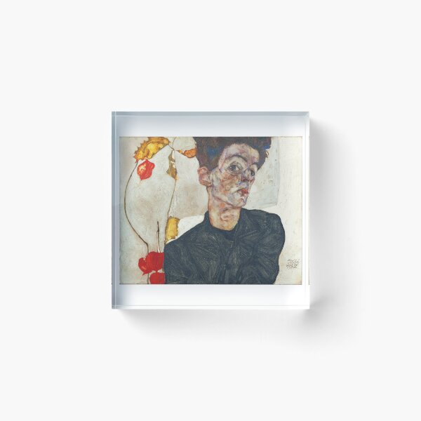 Item preview,  Self Portrait with Physalis by Egon Schiele 1914  designed and sold by TeeARTHY.