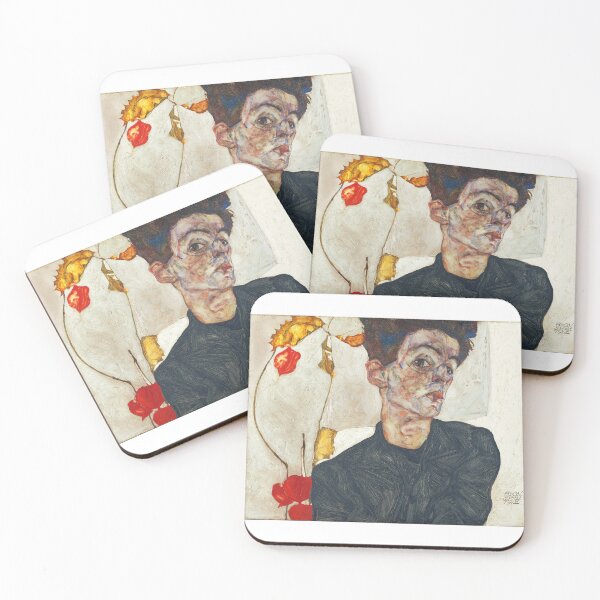 Item preview,  Self Portrait with Physalis by Egon Schiele 1914  designed and sold by TeeARTHY.