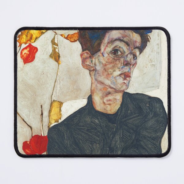 Item preview,  Self Portrait with Physalis by Egon Schiele 1914  designed and sold by TeeARTHY.