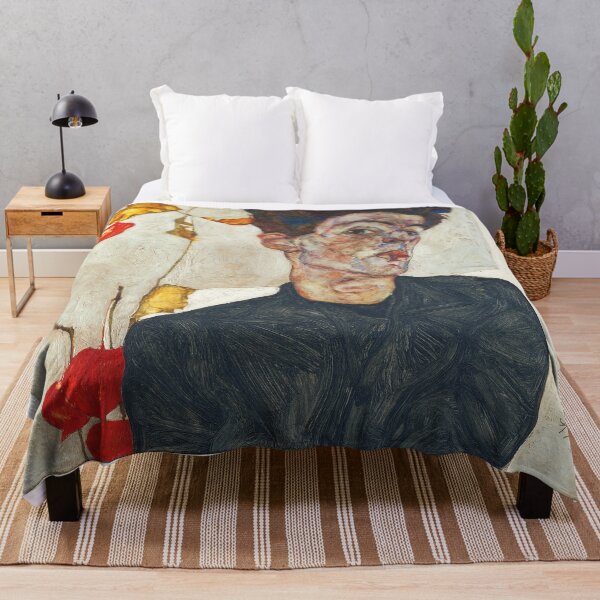 Item preview,  Self Portrait with Physalis by Egon Schiele 1914  designed and sold by TeeARTHY.
