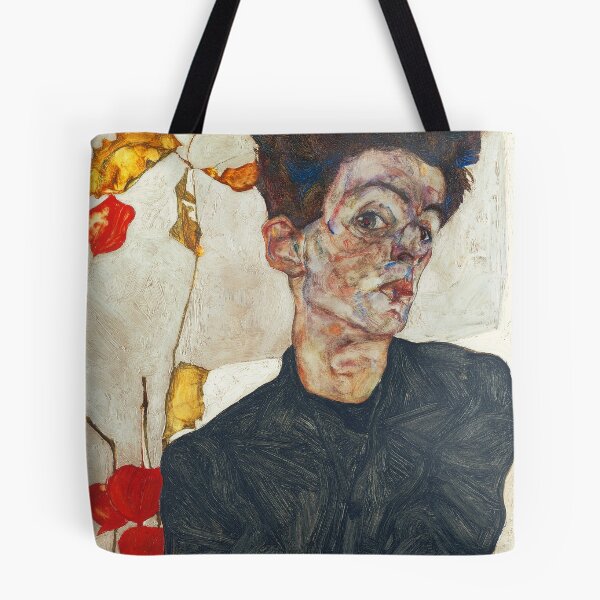 Item preview,  Self Portrait with Physalis by Egon Schiele 1914  designed and sold by TeeARTHY.