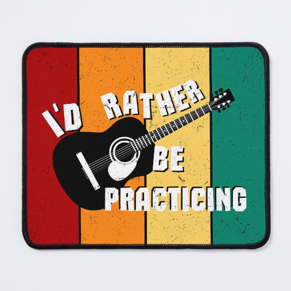 Item preview, I'd Rather Be Practicing - Acoustic Guitar designed and sold by bloody-L.