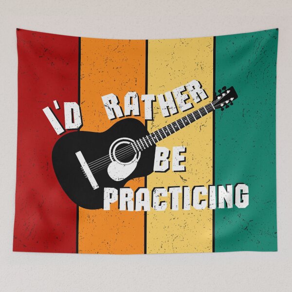 Item preview, I'd Rather Be Practicing - Acoustic Guitar designed and sold by bloody-L.