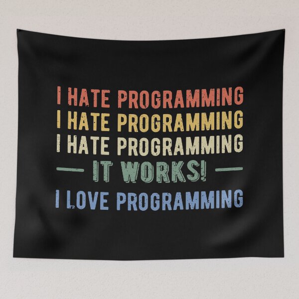 Item preview, I Hate Programming - Funny Programmer I designed and sold by Lemon Pepper.