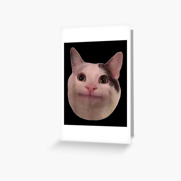 Smiling Beluga Cat Meme Face | Postcard