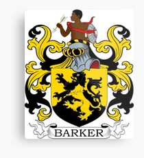 Barker Coat of Arms Metal Print