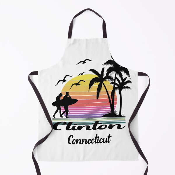 Item preview, Clinton Connecticut Seaside Retro Sunset designed and sold by mountainadora.