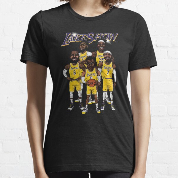 Lebron James #23 Nike LA Lakers Gold T-Shirt Women's Large (L