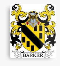Barker Coat of Arms Metal Print