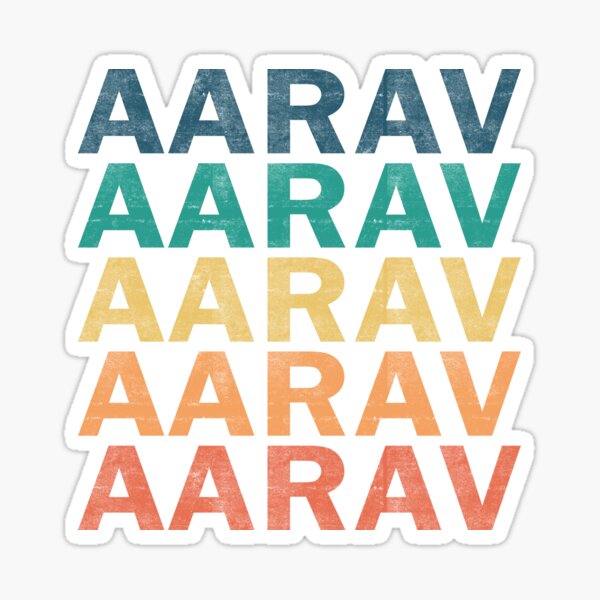 Aarav Name T Shirt - Aarav Vintage Retro Name Gift Item Tee