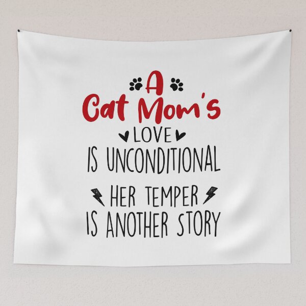 Item preview, Cat Mom Love Is Unconditional Mothers Day National Cat Day designed and sold by EasyPrintGift.
